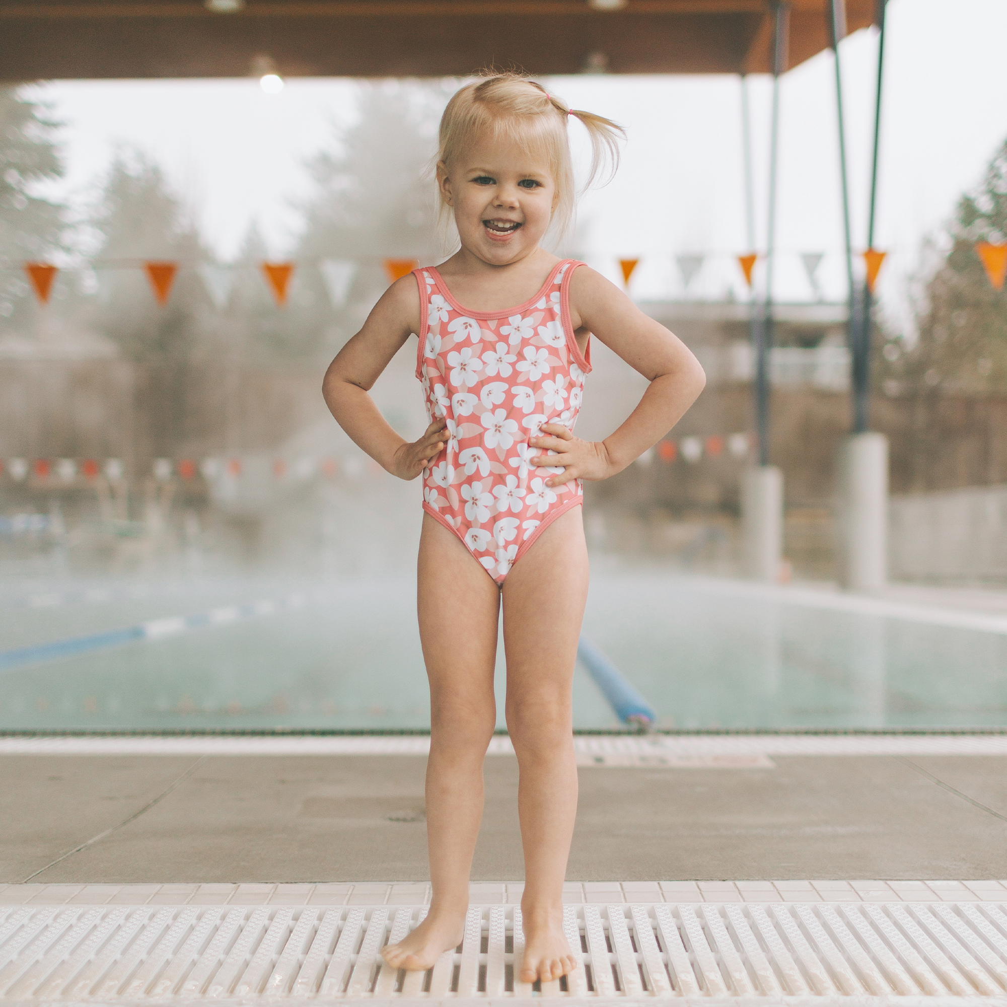 Scoop Back Tank Bodysuit - Sundae Bloom