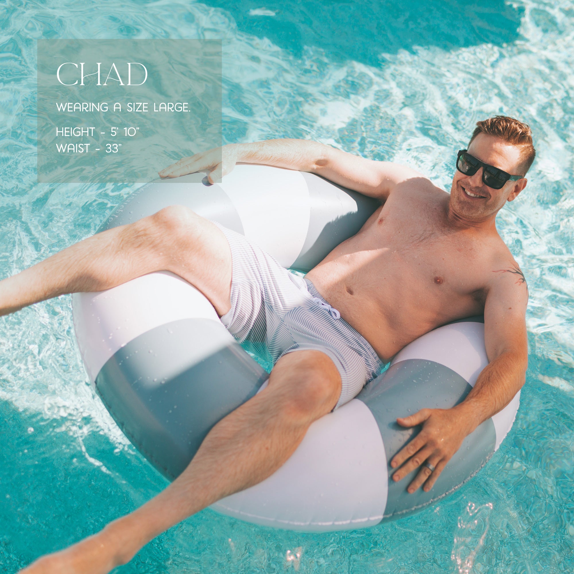 Men's Swim Short - Sucker For Stripes - LEFTOVERS FINAL SALE