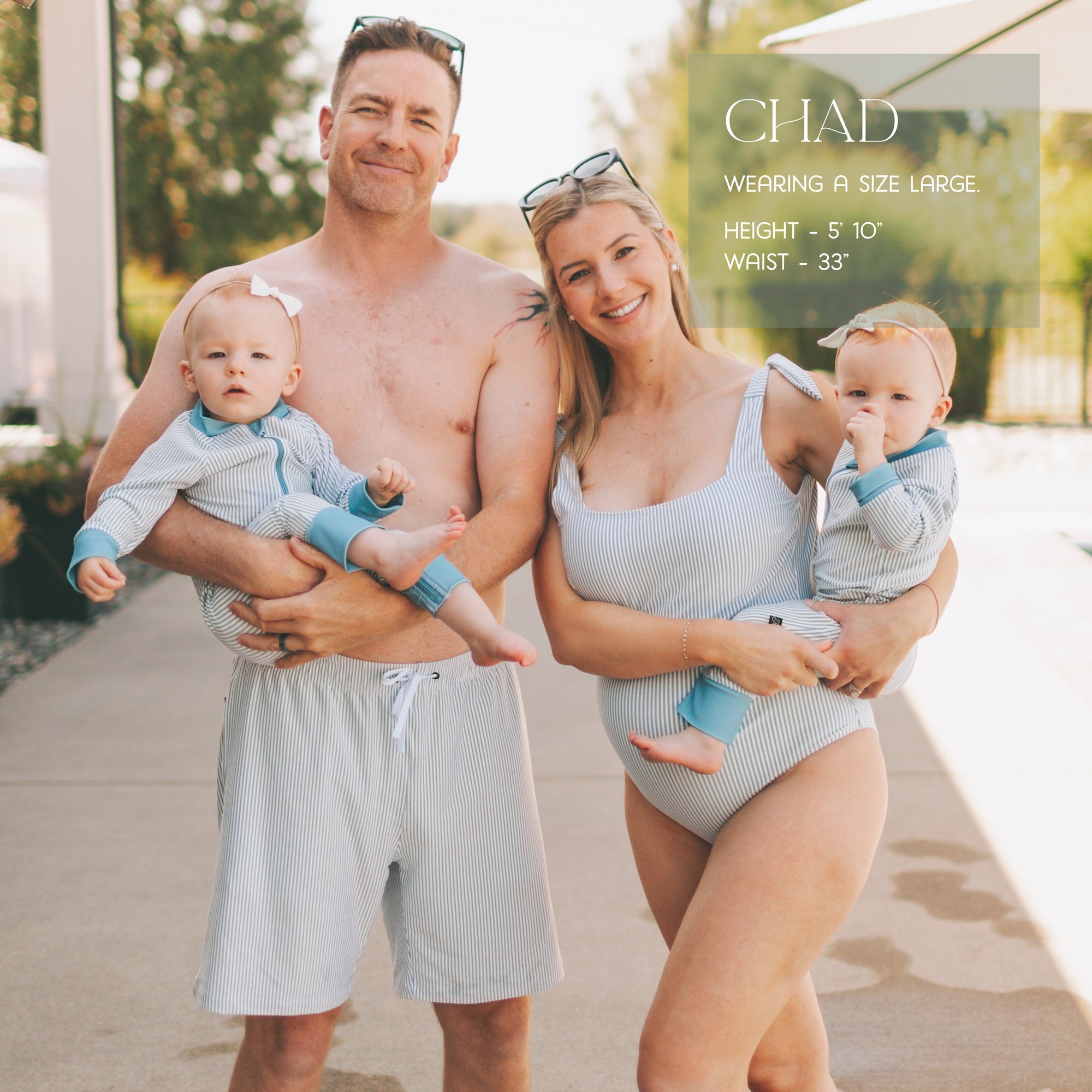 Men's Swim Short - Sucker For Stripes - LEFTOVERS FINAL SALE