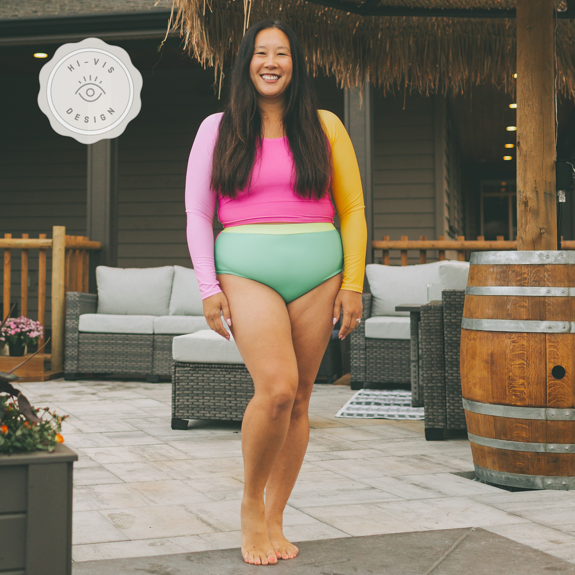 Women's High Waisted Bottom - New Kids On The Colourblock