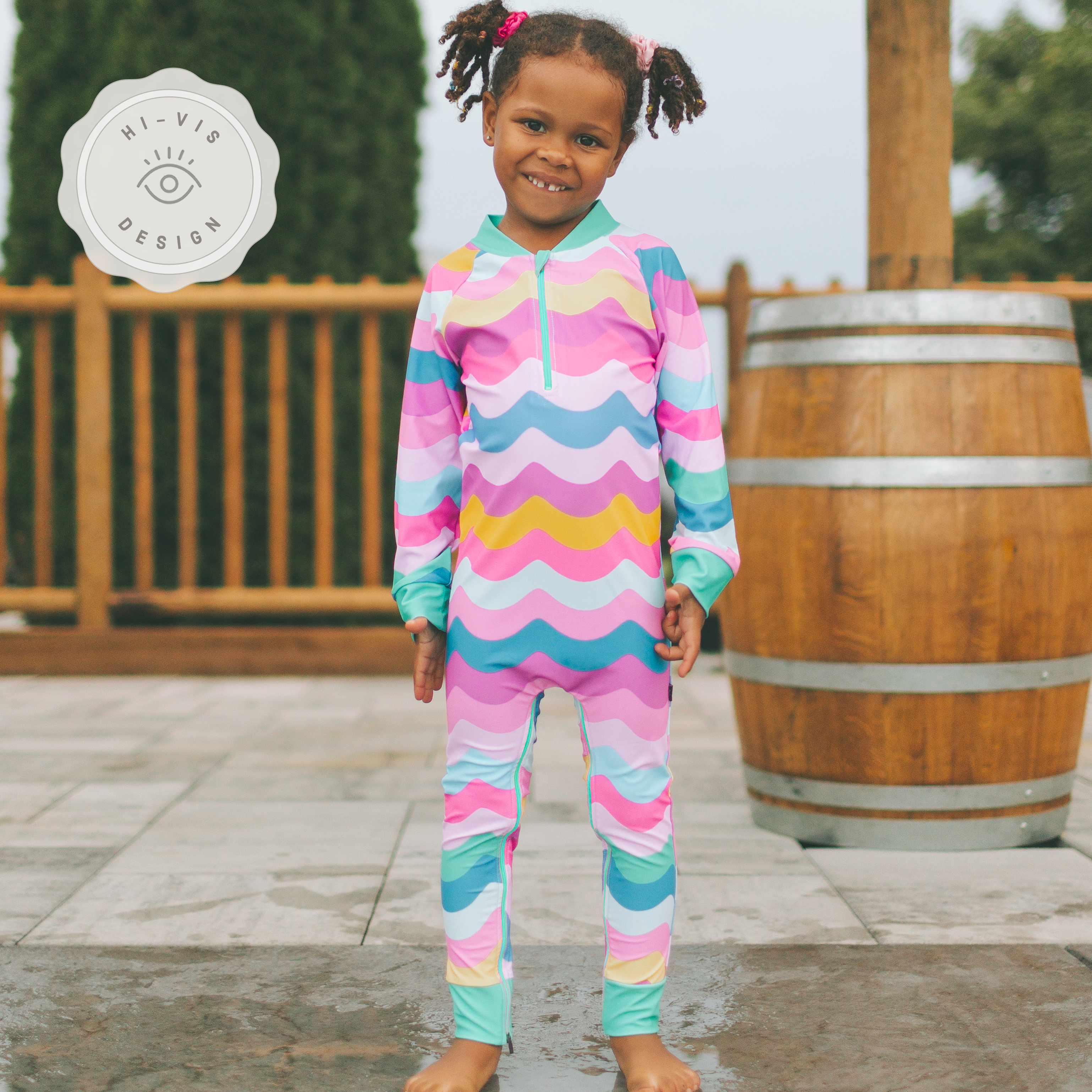 DEFECT - Full Length Zip Sunsuit - Hue-Nami