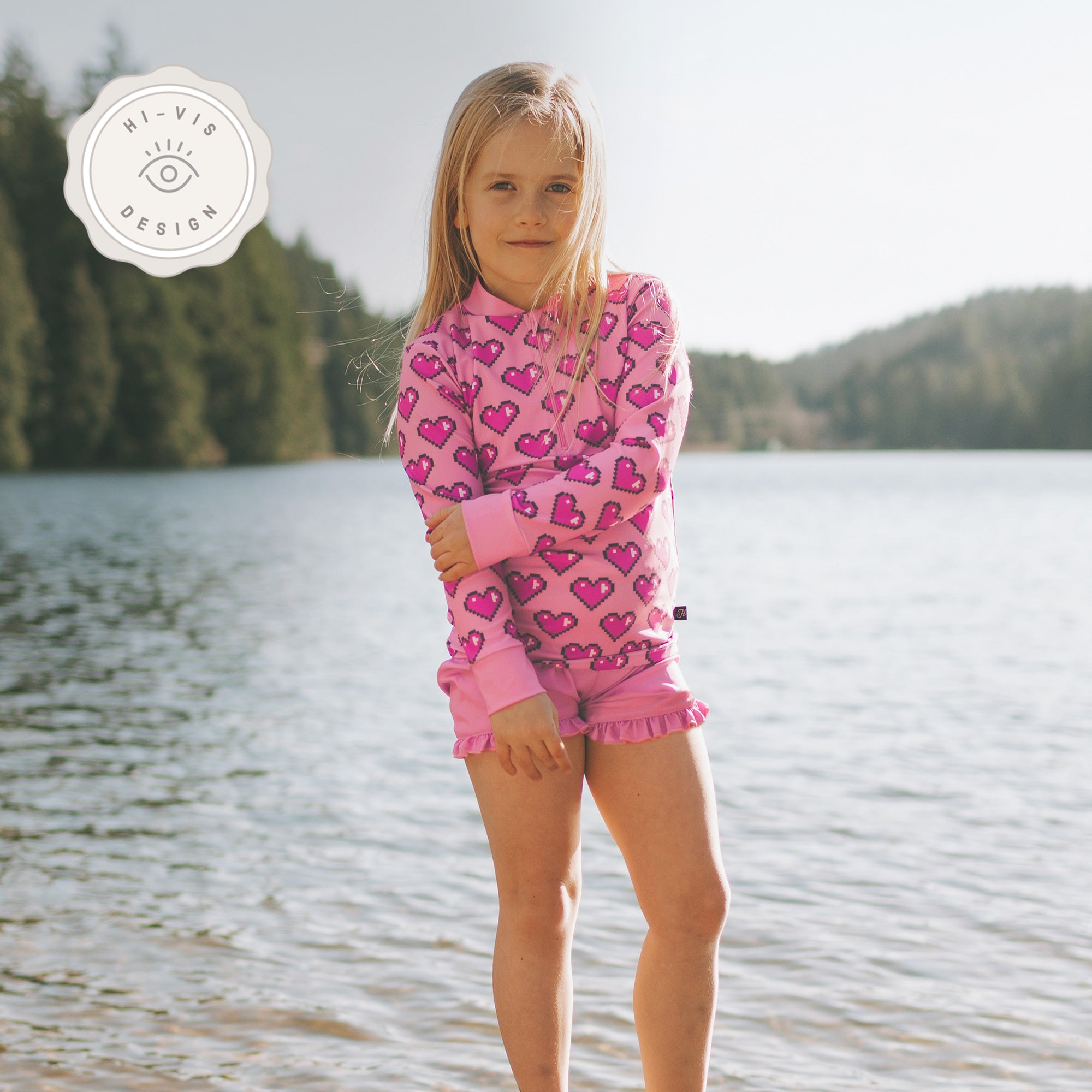 Kid's Trunks - Sugar Pink, Ruffle