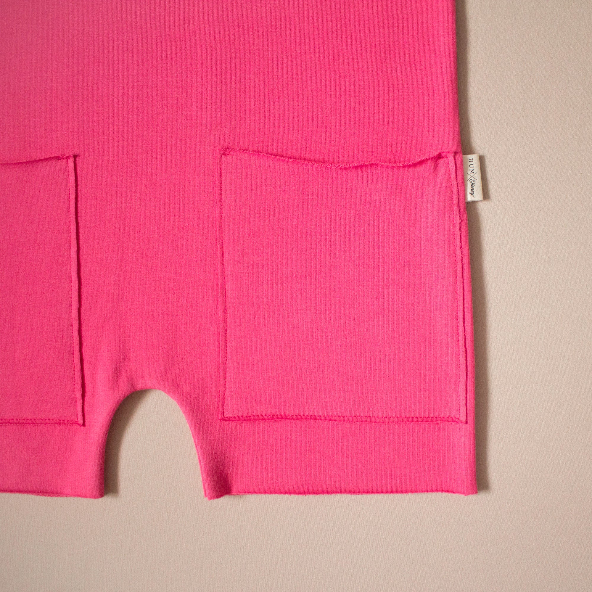 Hum X Honey - Kid's Romper - Hot Pink