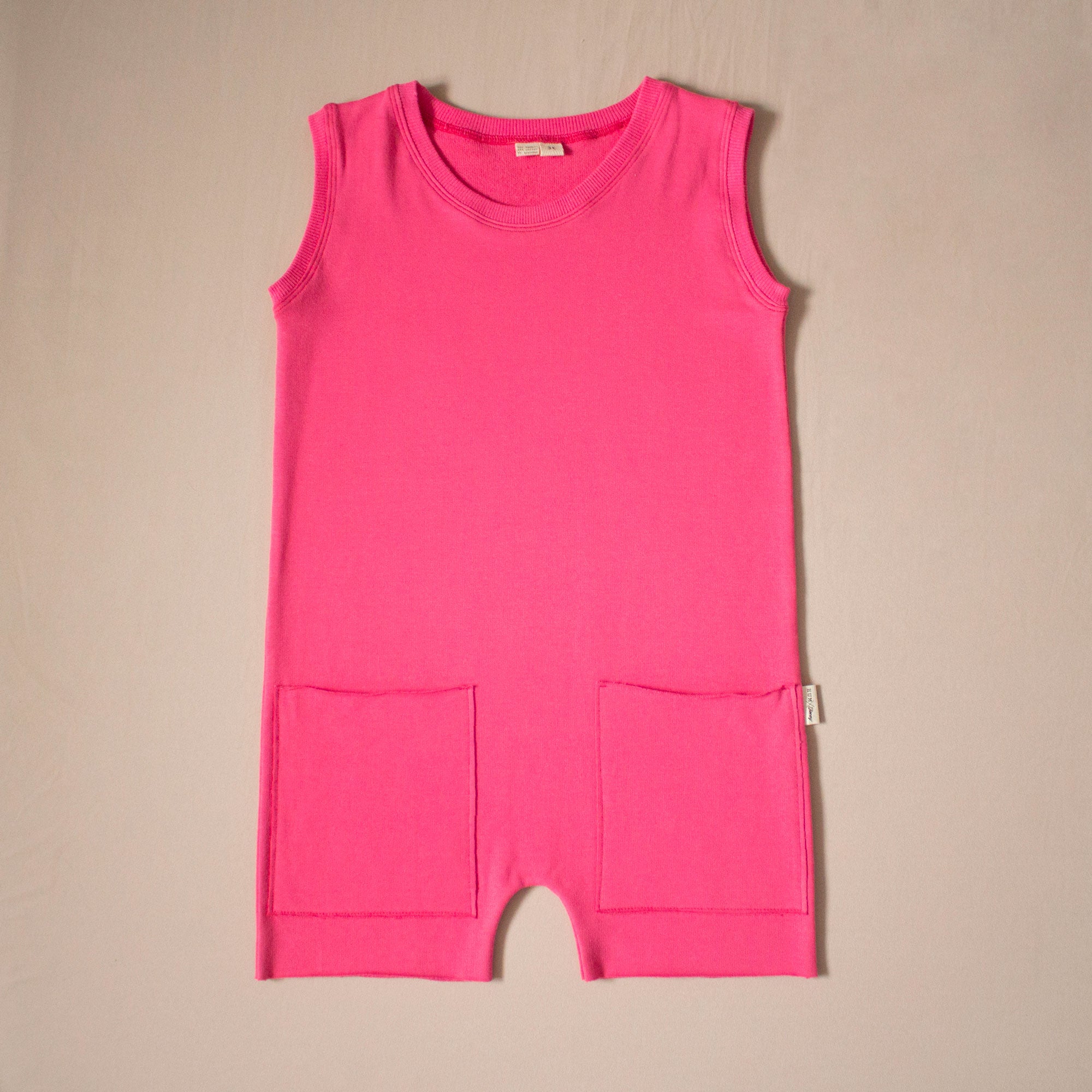 Hum X Honey - Kid's Romper - Hot Pink