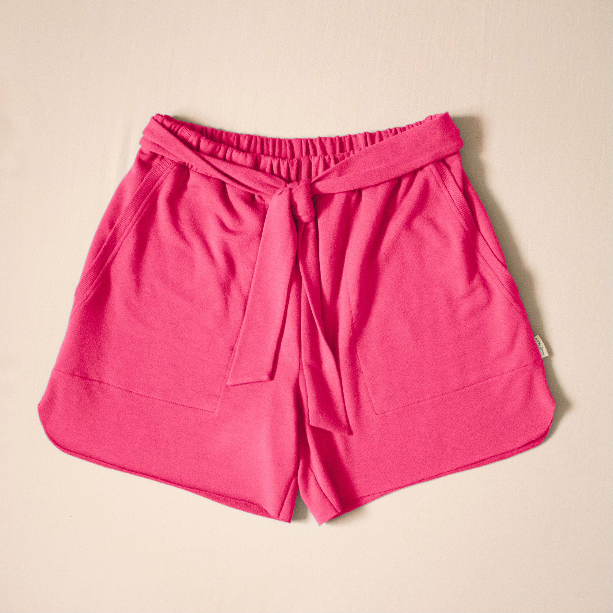 Hum X Honey - Women's Tie Short - Hot Pink