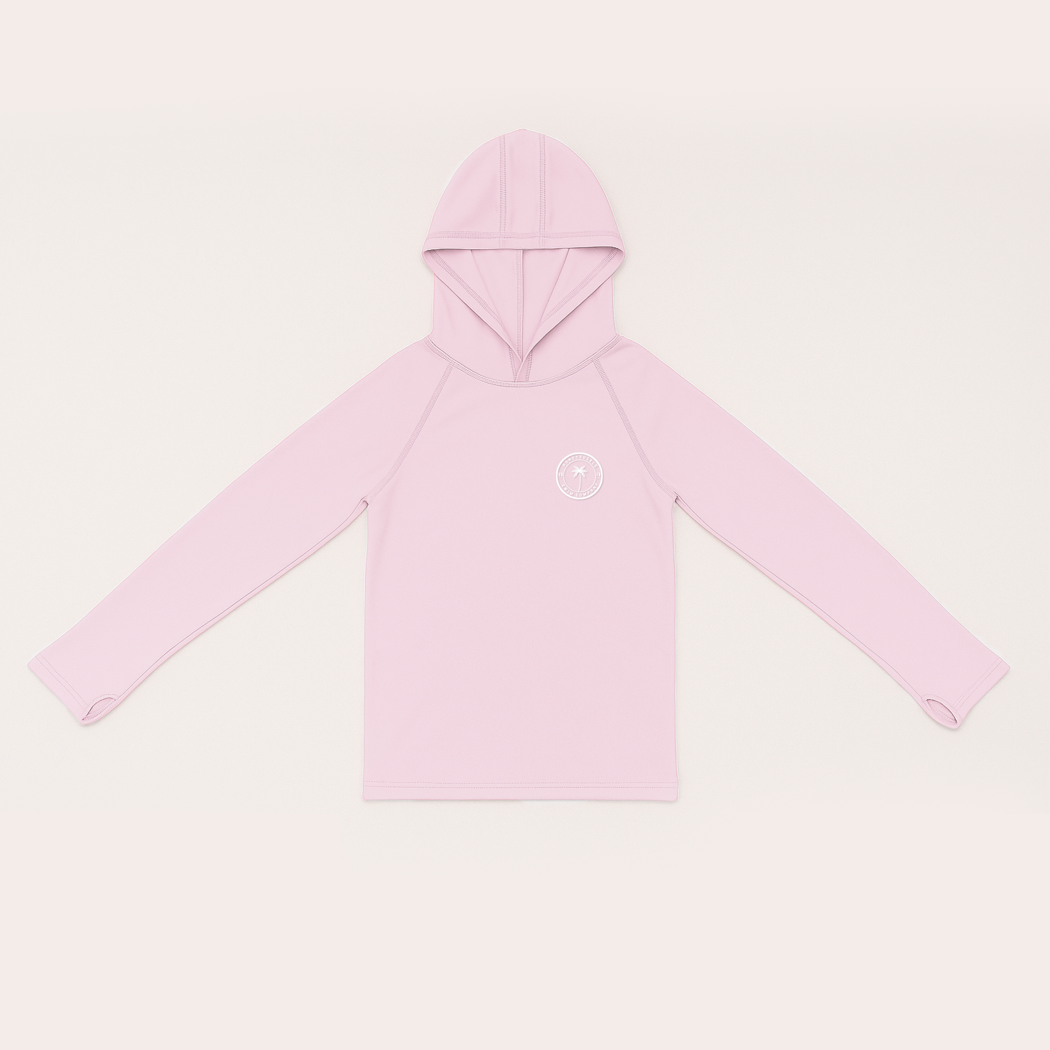 DEFECT - Hooded Rashguard Shirt - Light Pink