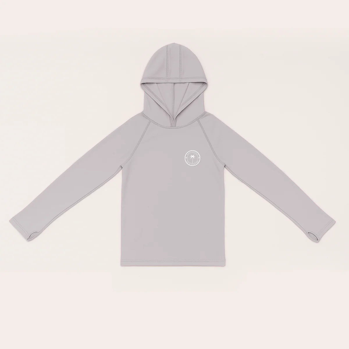 DEFECT - Hooded Rashguard Shirt - Warm Gray