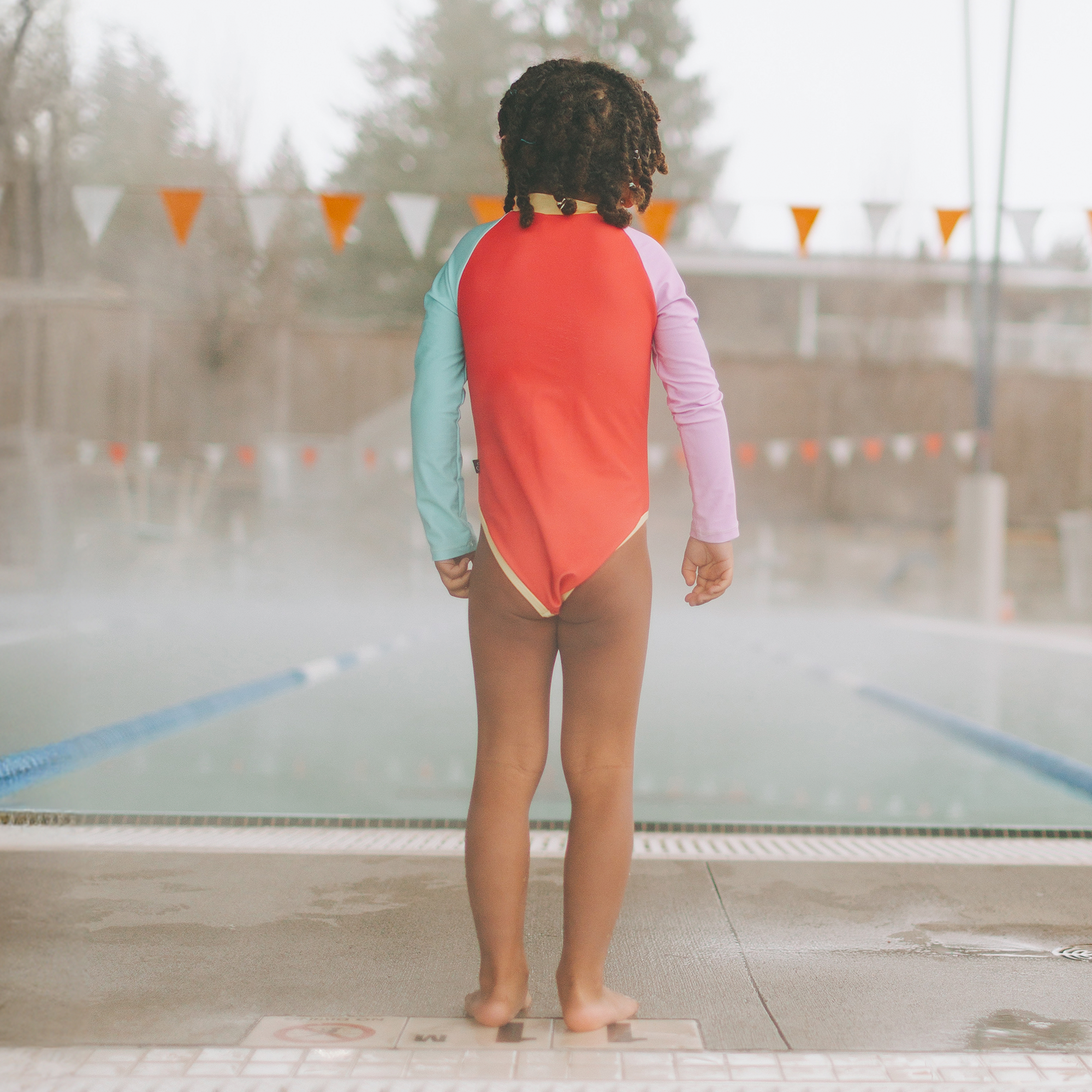 Long Sleeved Bodysuit - Ice Pop Colour Block