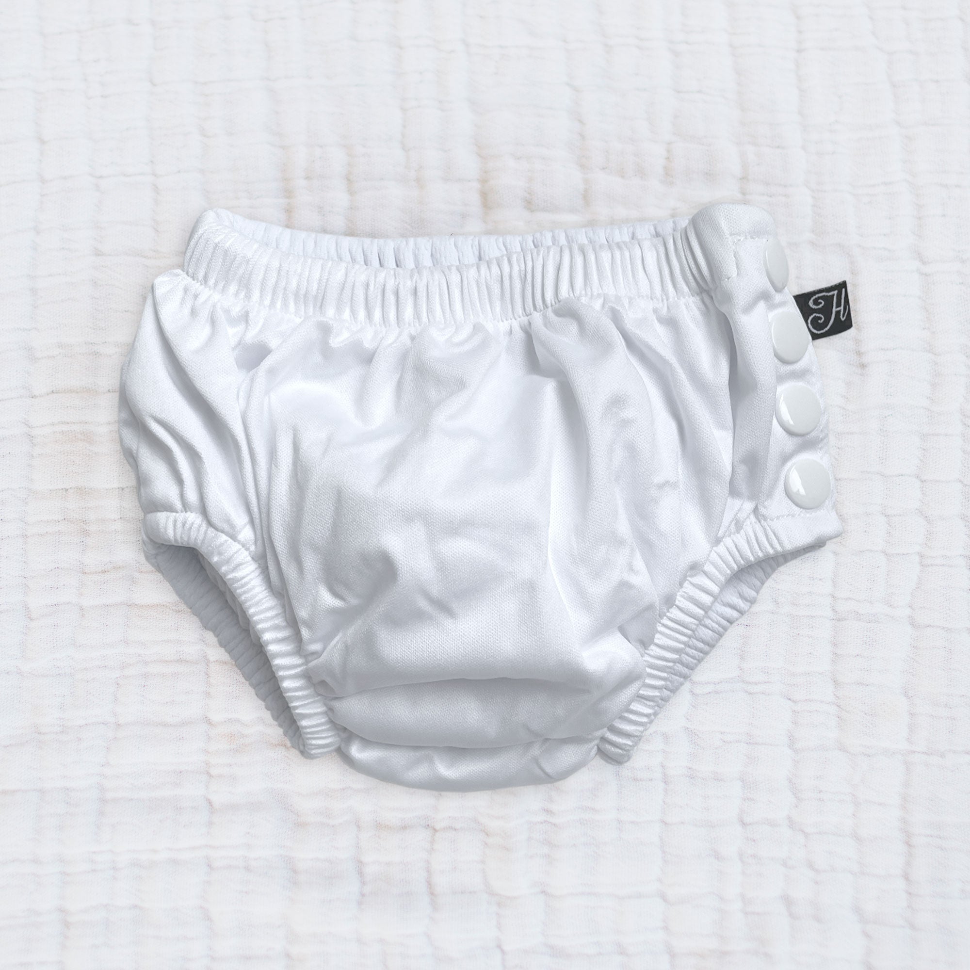 Swim Diaper White - LEFTOVERS FINAL SALE