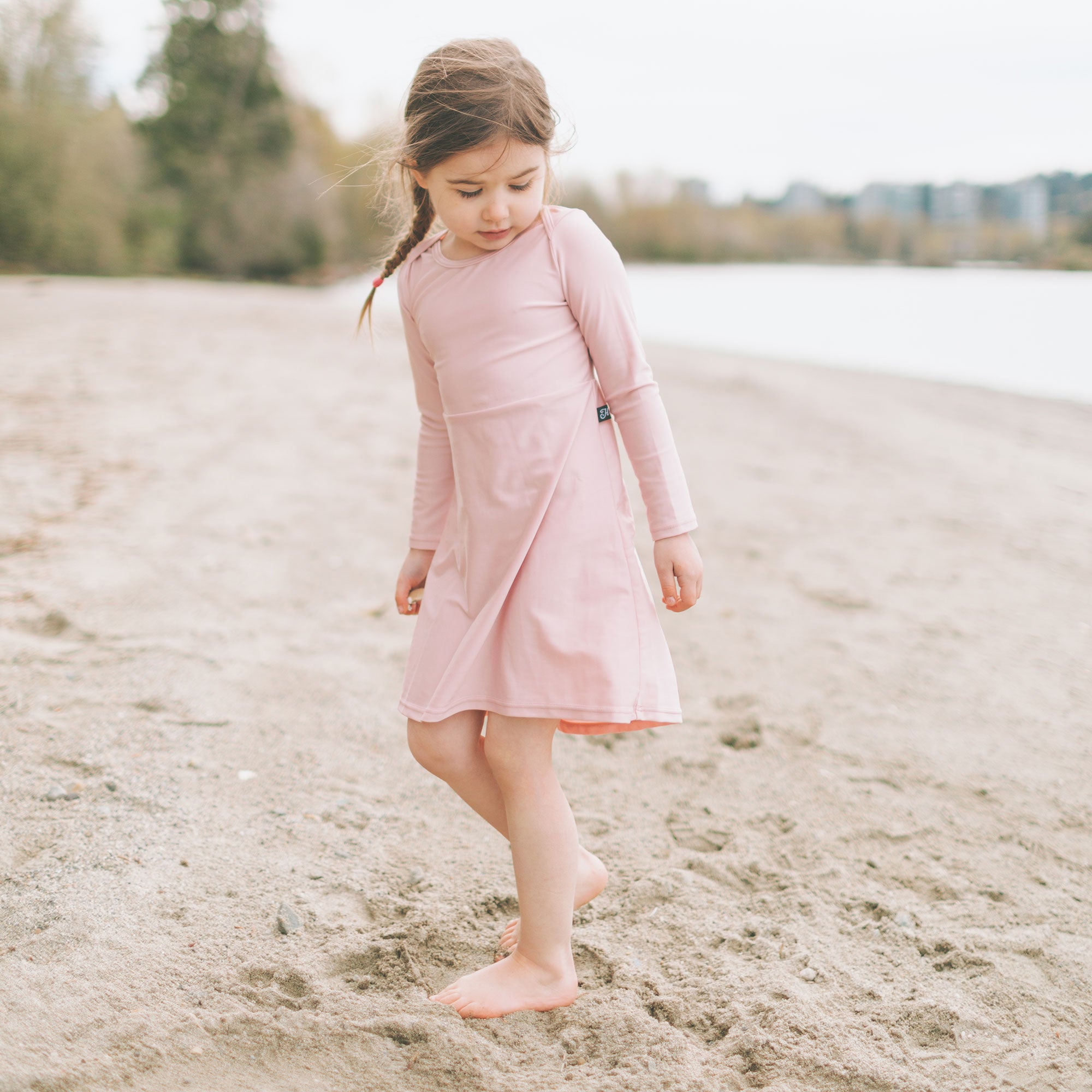 Summer Dress Solid Pink - LEFTOVERS FINAL SALE