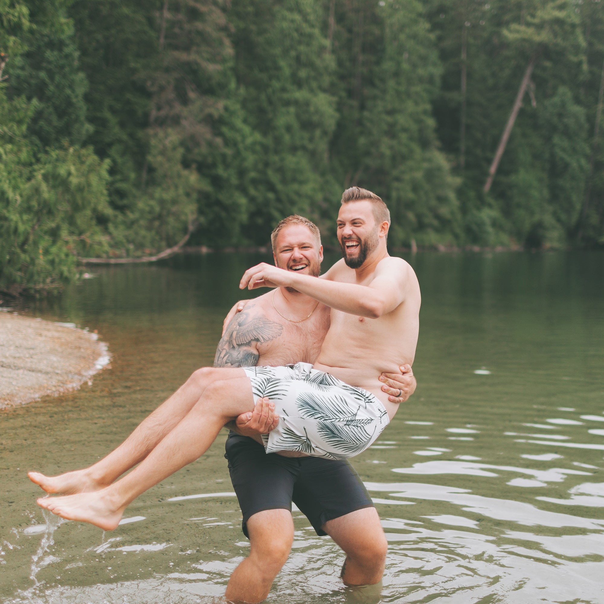Men's Swim Short - Frond Of You - LEFTOVERS FINAL SALE