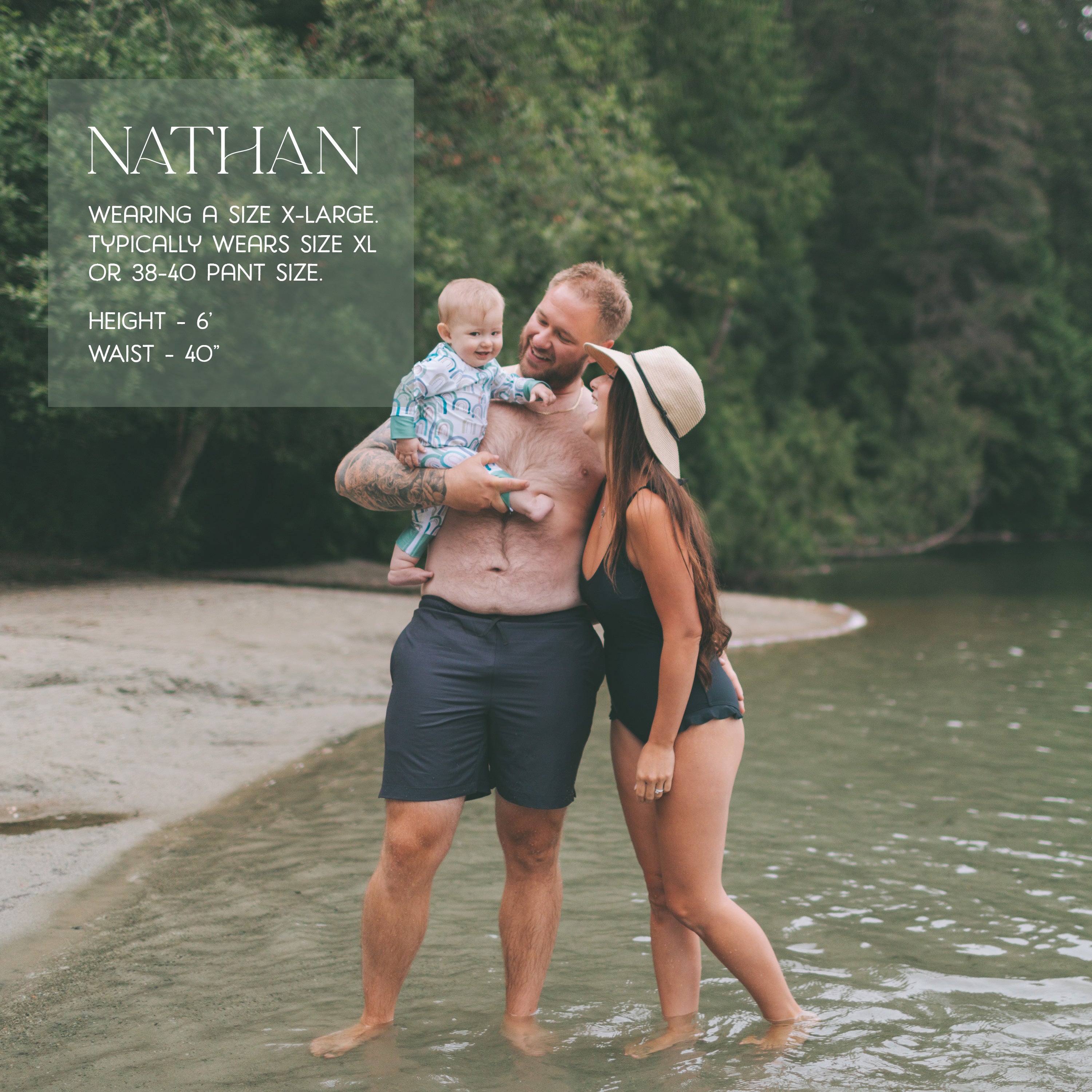 Men's Swim Short - Solid Black - LEFTOVERS FINAL SALE