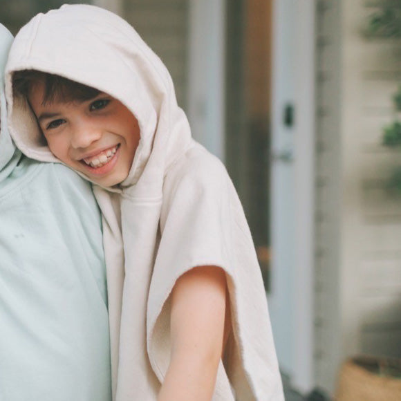 Hooded Beach Towel Oat - LEFTOVERS FINAL SALE