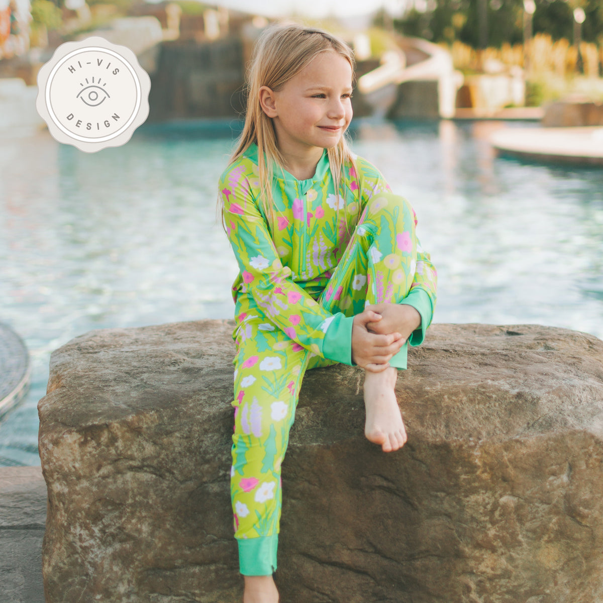 Full Zipper Sunsuit - Petal To The Meadow