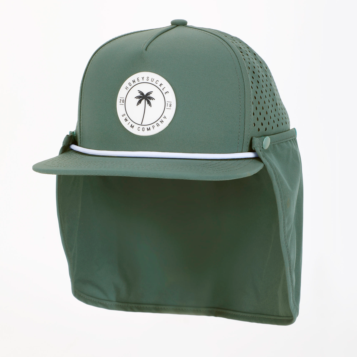 Snapback Sunhat - Army Green – Honeysuckle Swim Company
