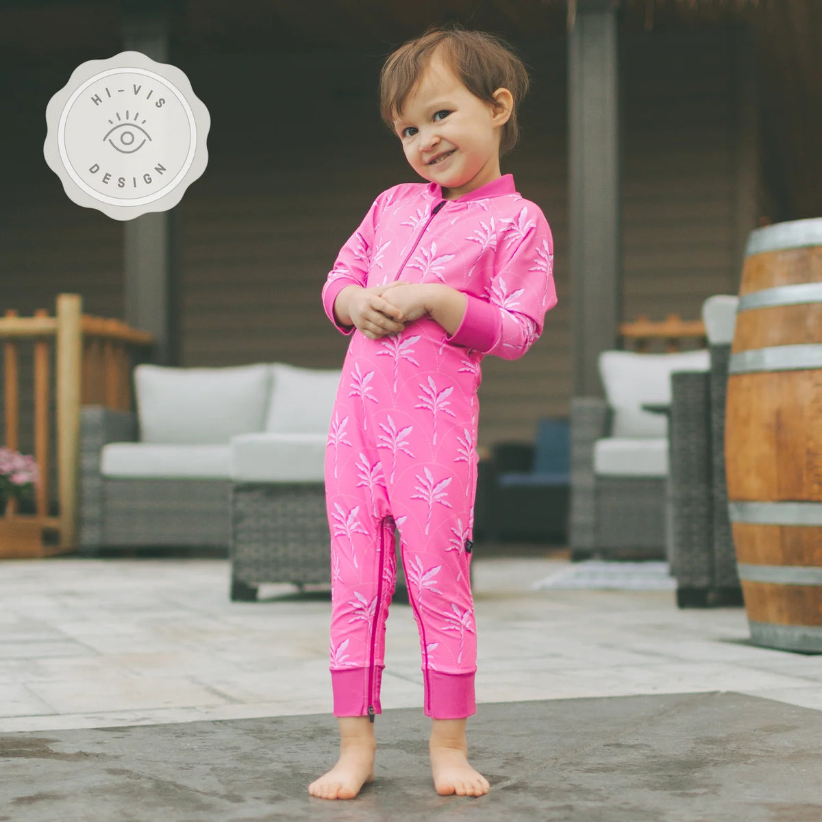DEFECT - Full Length Zip Sunsuit - Best Fronds