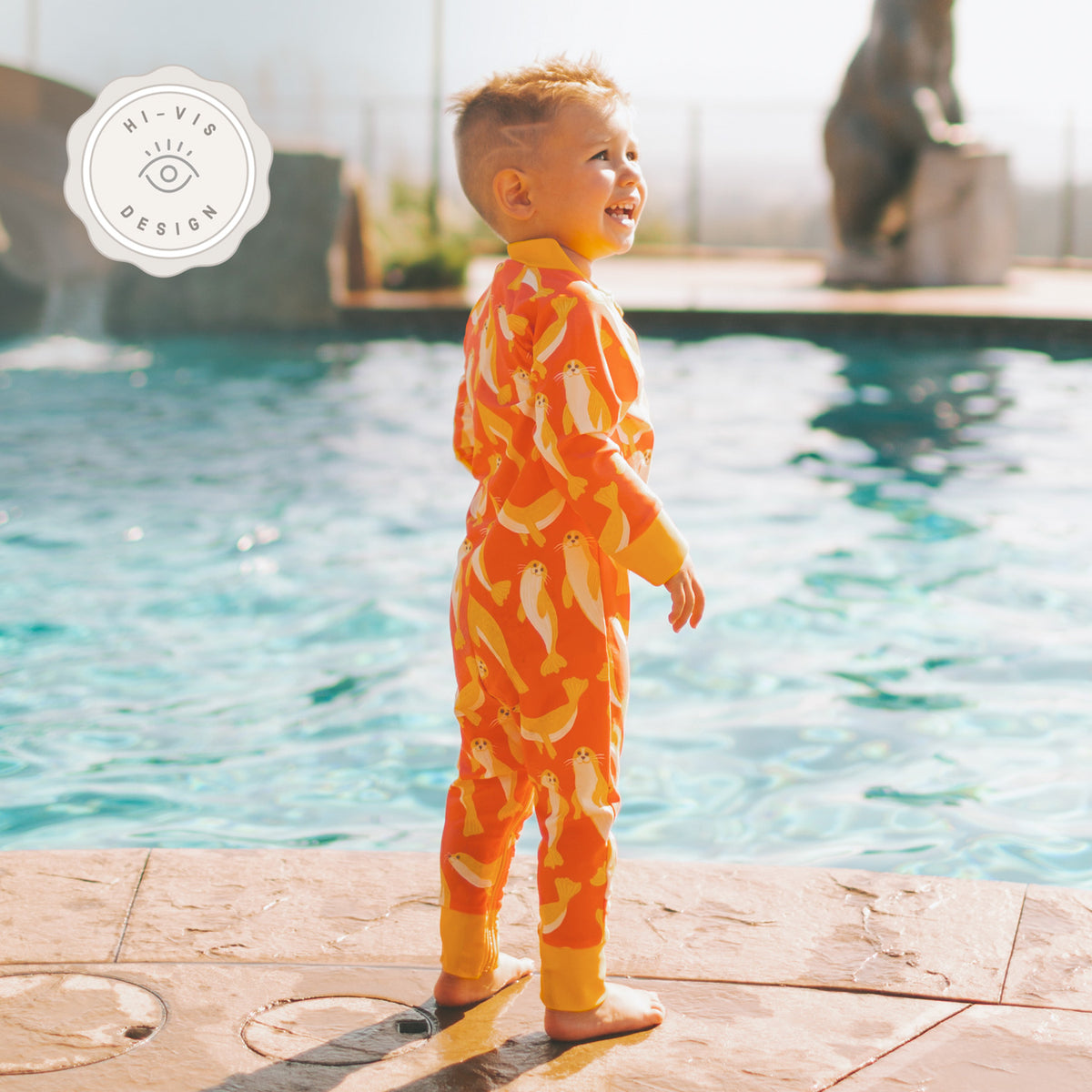 Full Zipper Sunsuit - Seal The Show