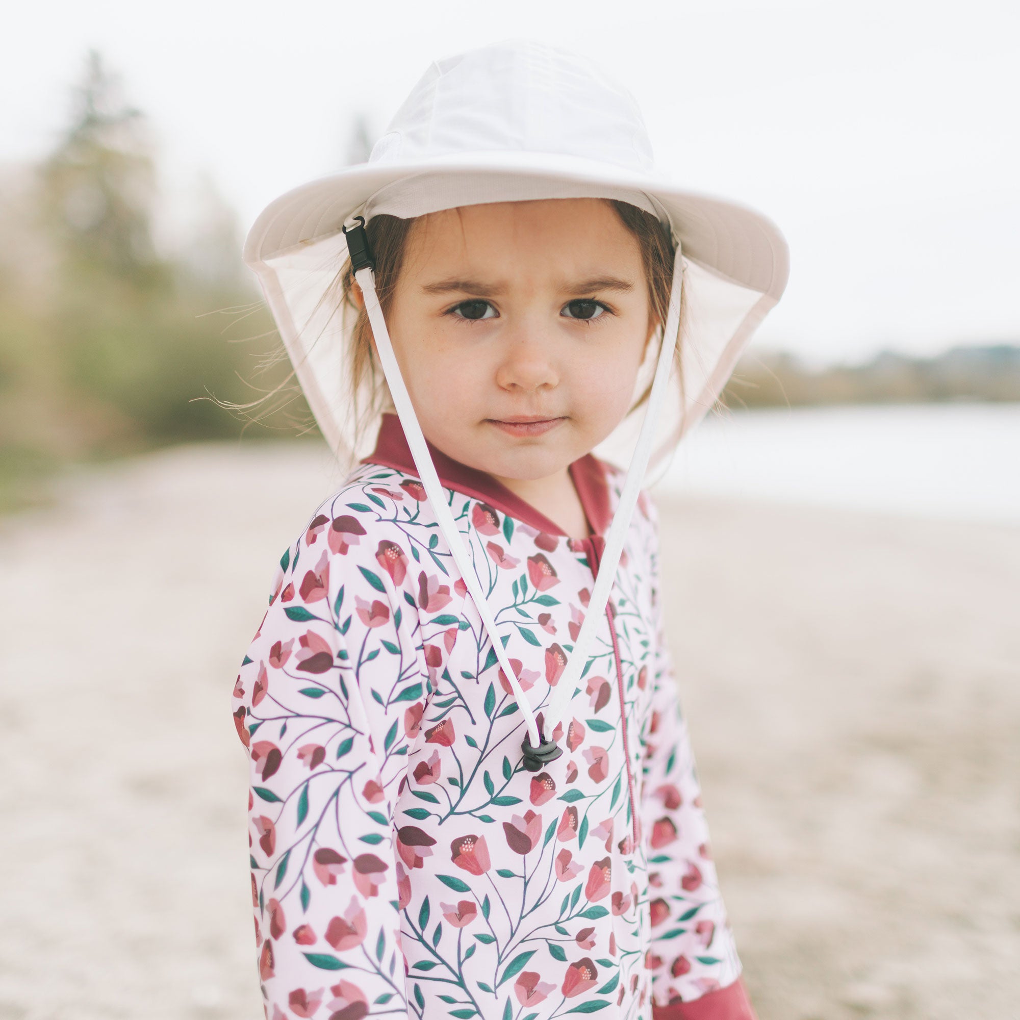 Wide Brim Sunhat - White - CLEARANCE